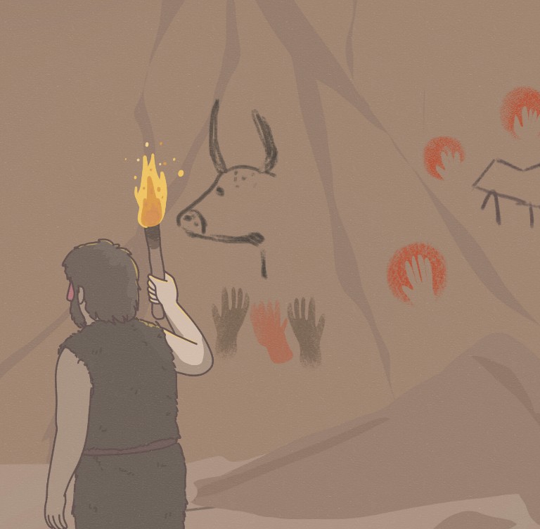 Peintures dans la grotte de Lascaux